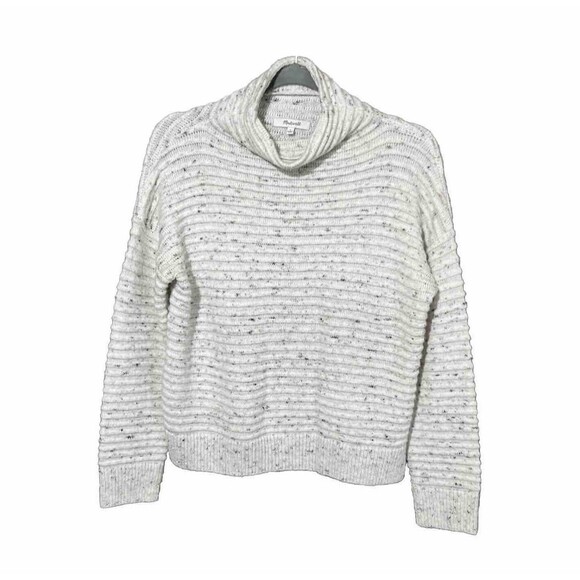 Madewell‎ Donegal Belmont Knit  Mockneck Wool Blend Sweater Size Small Womens - Picture 1 of 12